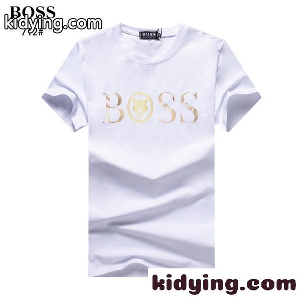 定番 人気 クルック ヒューゴ・ボス Tシャツ コピー 半袖 ロゴ 快適 着心地いい トップス ホワイト ブラック-3