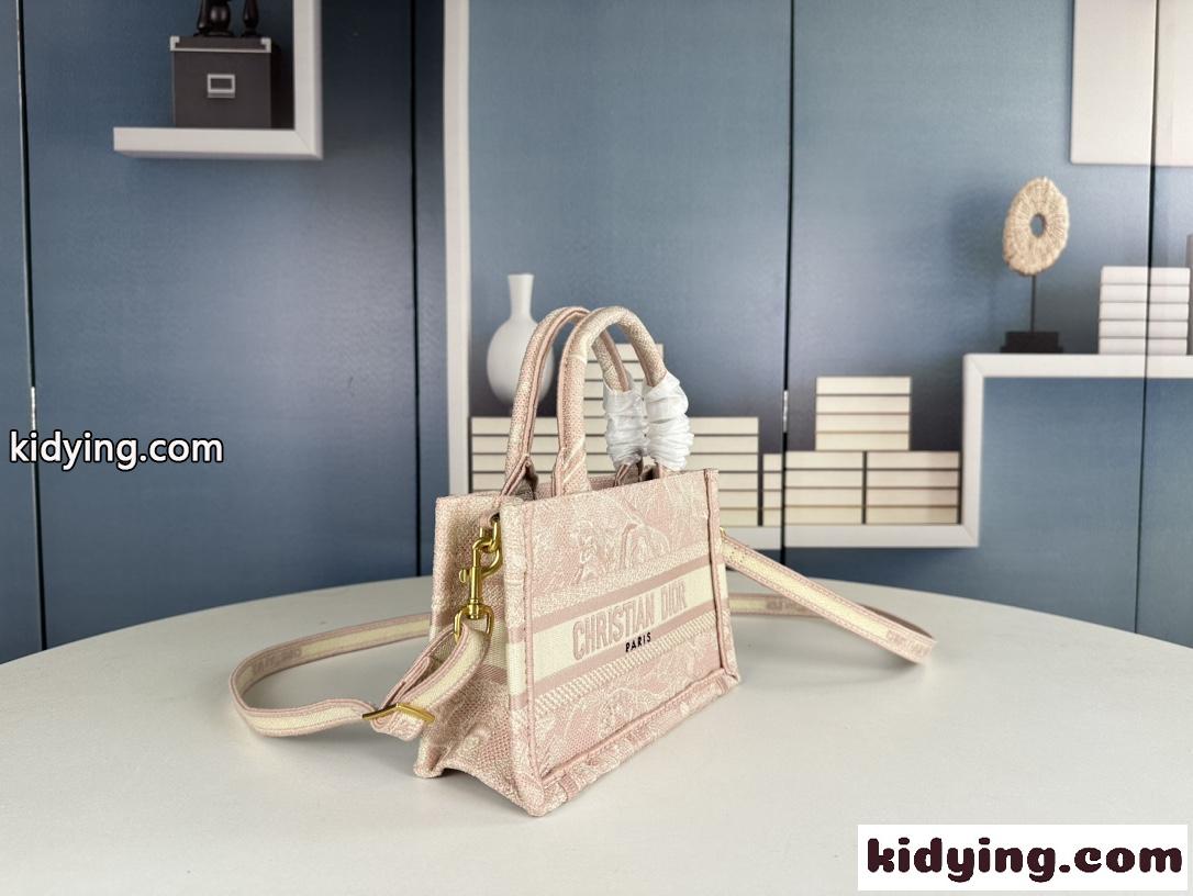 Dior Book Tote バッグ ミニ クリスチャン・ディオール バッグ コピー ピンク-2