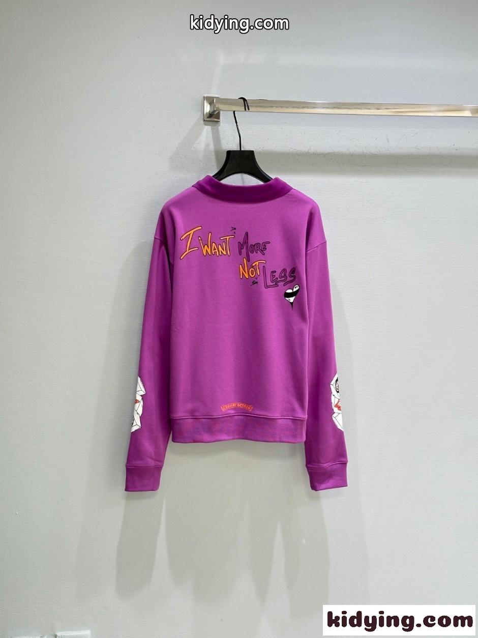 Chrome Hearts × Matty Boy コットン ポロシャツ クロムハーツ Tシャツ 偽物 パープル-5