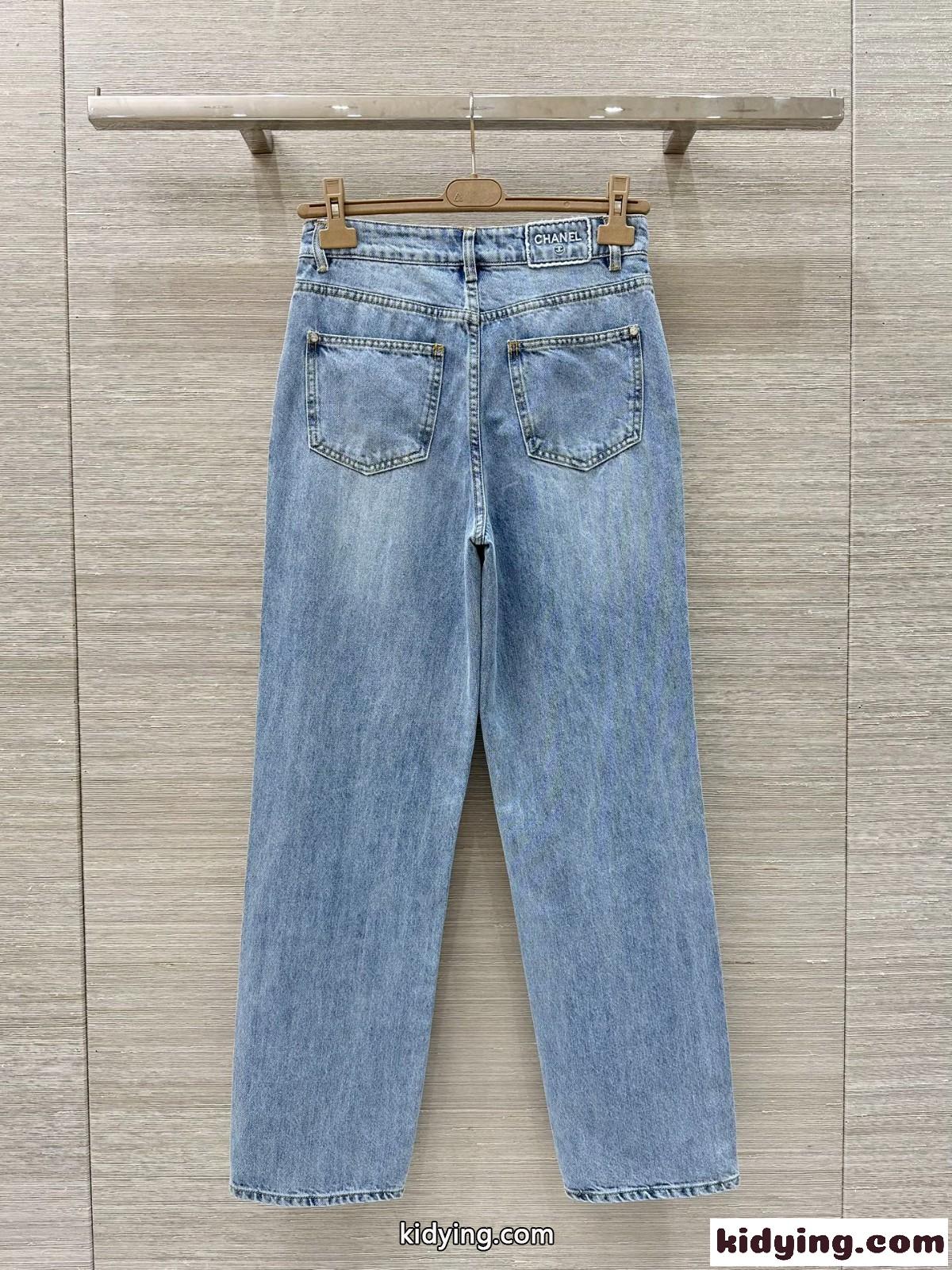 爽やか おしゃれ ココビーチデニムジーンズ シャネル パンツ コピー-4