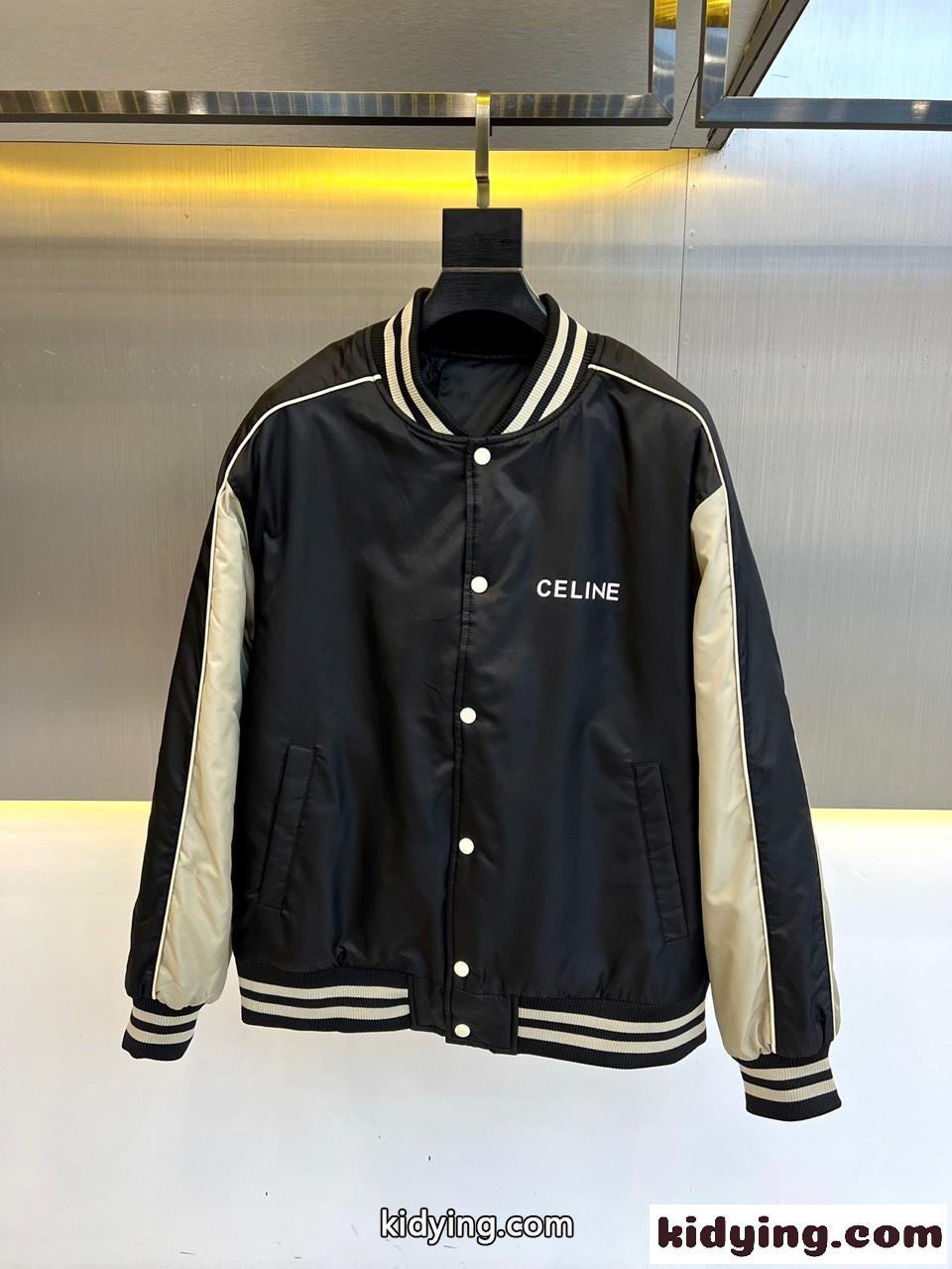 クラシック ロゴ入り テディジャケット セリーヌ ジャケット コピー-1