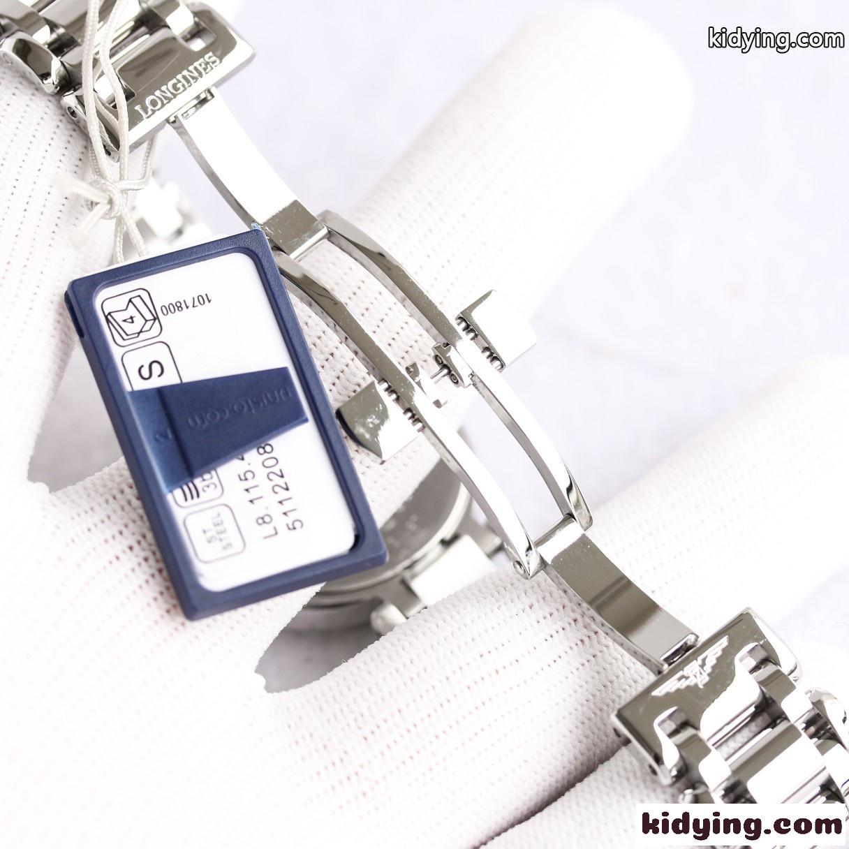 ロンジン 時計 コピー 腕時計 高品質 ファッション クォーツ時計 エレガント 30.5mmX9.4mm シルバー-3