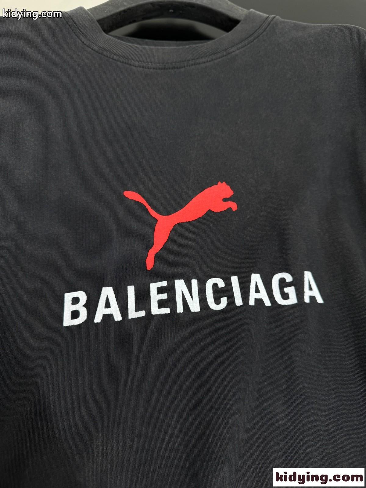 BALENCIAGA×Puma オーバーサイズTシャツ スーパーコピー ブラック-2