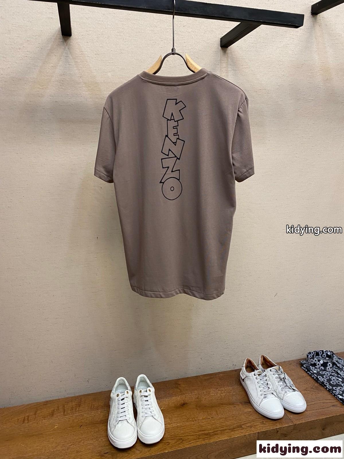 おしゃれ 定番 クルーネック コットン 半袖Tシャツ ケンゾー Tシャツ コピー ユニセックス-1