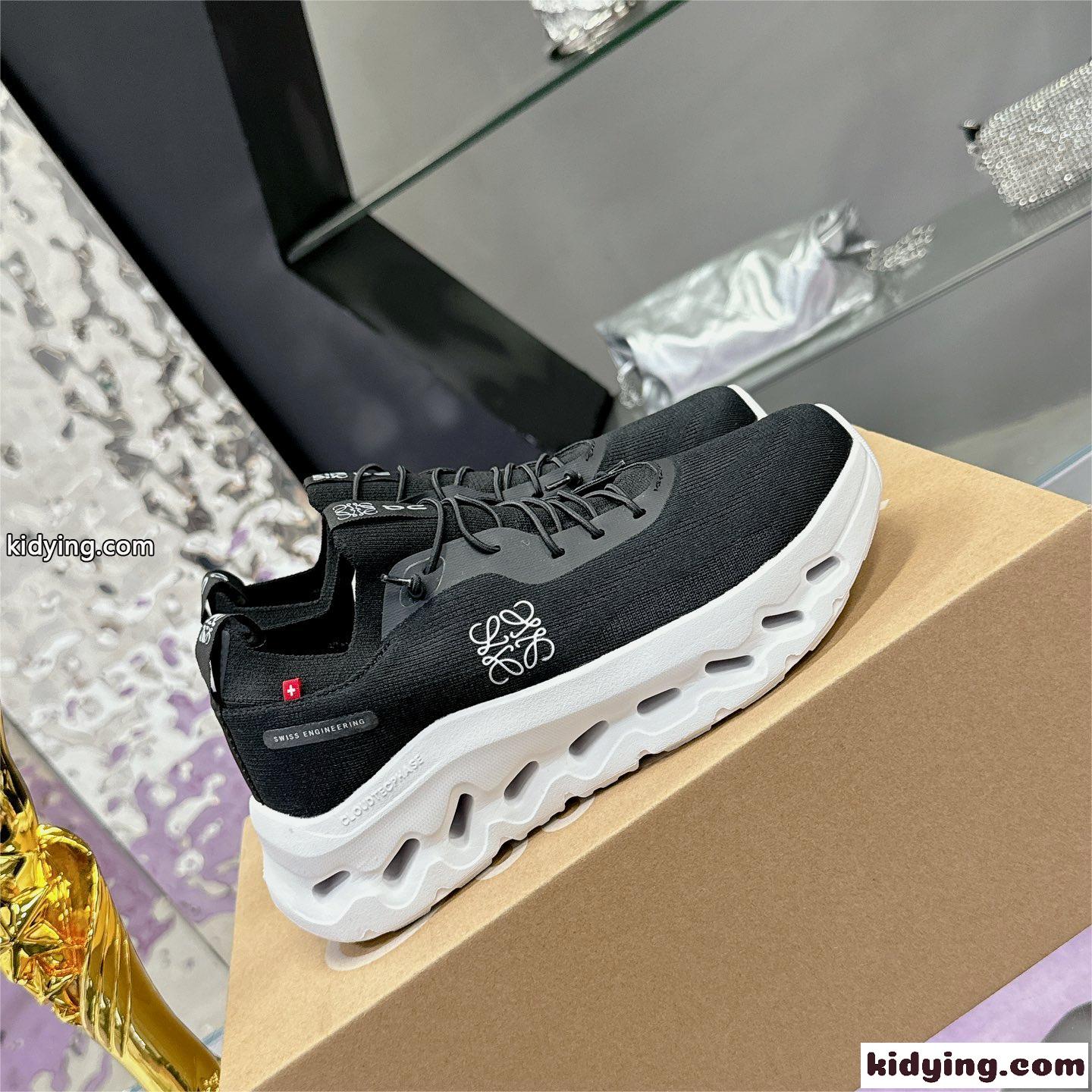 Loewe x On クラウドティルト コラボ スニーカー ロエベ スニーカー コピー ブラック-1