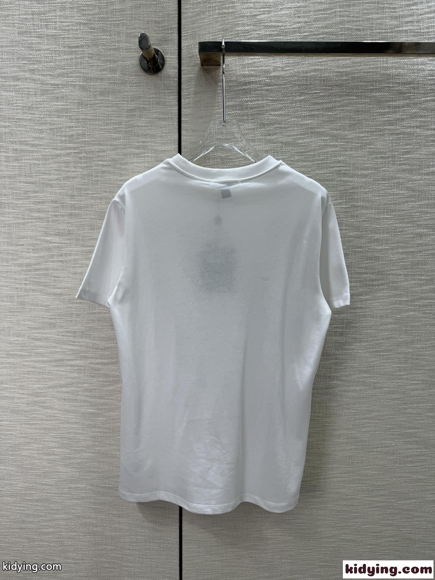カジュアル おしゃれ プリント ルイ・ヴィトン 半袖Tシャツ コピー コットンTシャツ-4