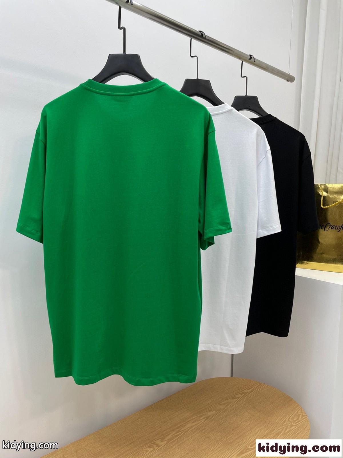 人気 カジュアル ゆったり 体型カバー クルーネック ボッテガヴェネタ tシャツ コピー コットン トップス-0