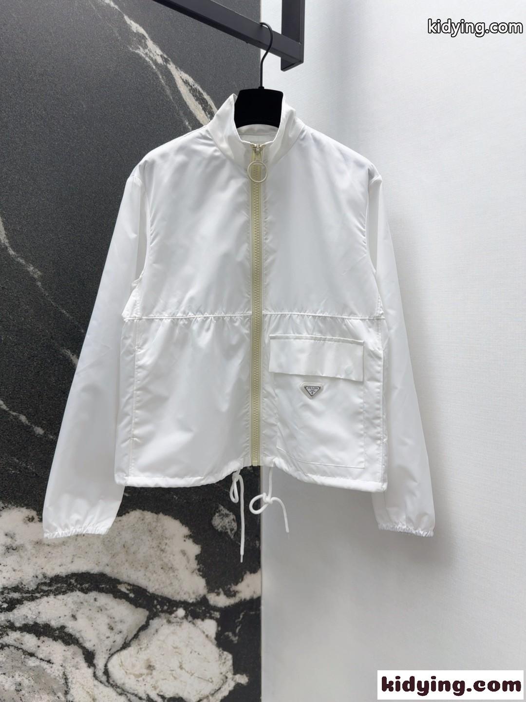 Re-Nylon ブルゾンジャケット プラダ ジャケット コピー レディース ホワイト-2