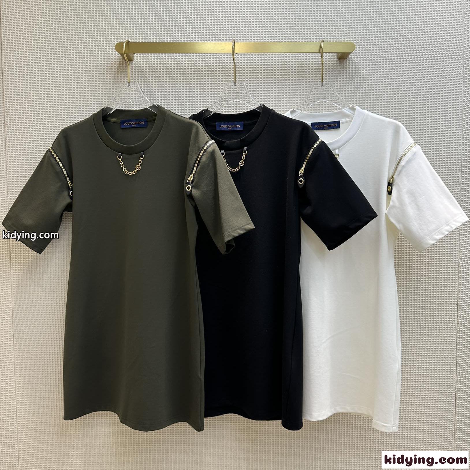 ジッパースリーブTシャツドレス ルイ・ヴィトン ワンピース コピー カジュアル-2