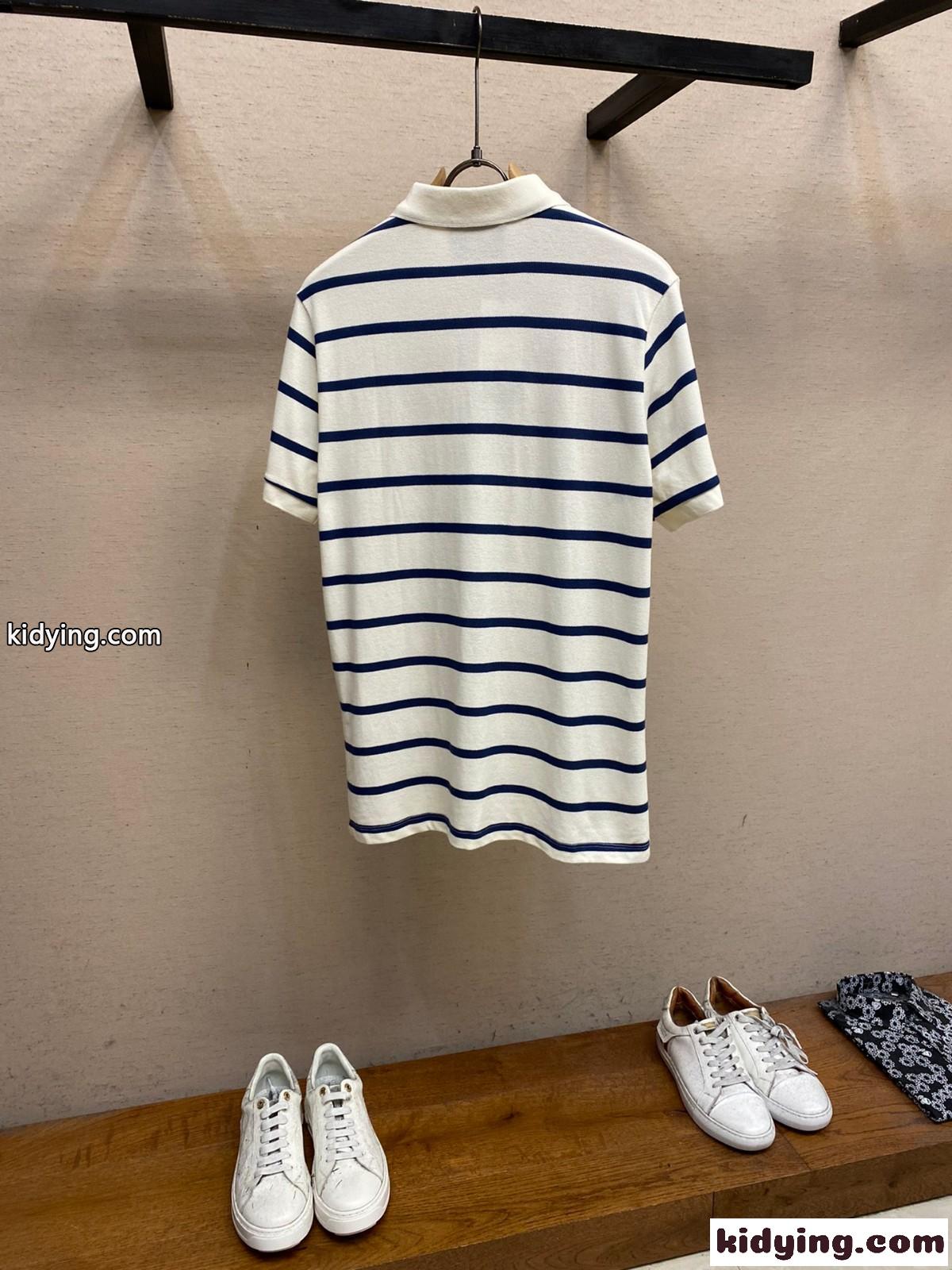 上品 カジュアル コットン ポロシャツ グッチ 半袖Tシャツ コピー ホワイト-1