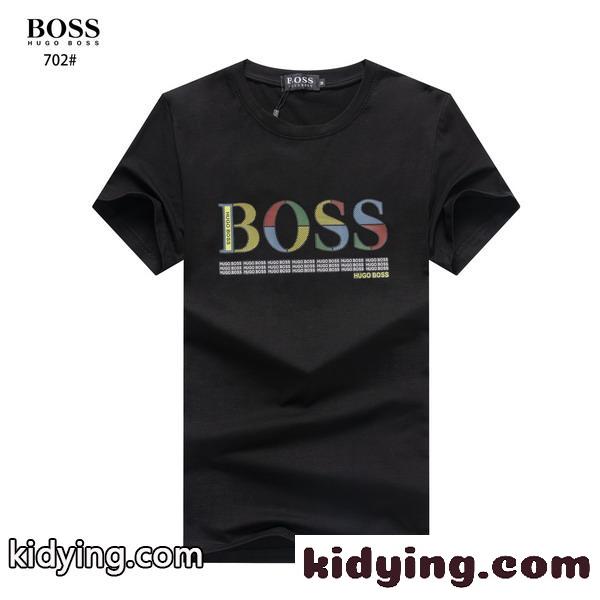 定番 クルーネック 人気 半袖 トップス ヒューゴ・ボス tシャツ コピー 着心地いい 春夏 合わせやすい ホワイト ブラック-0