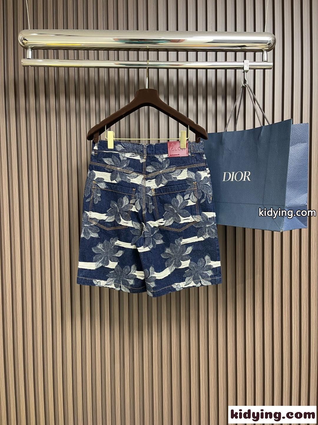 おしゃれ カジュアル デニム ショートパンツ グッチ パンツ コピー ショーツ-2