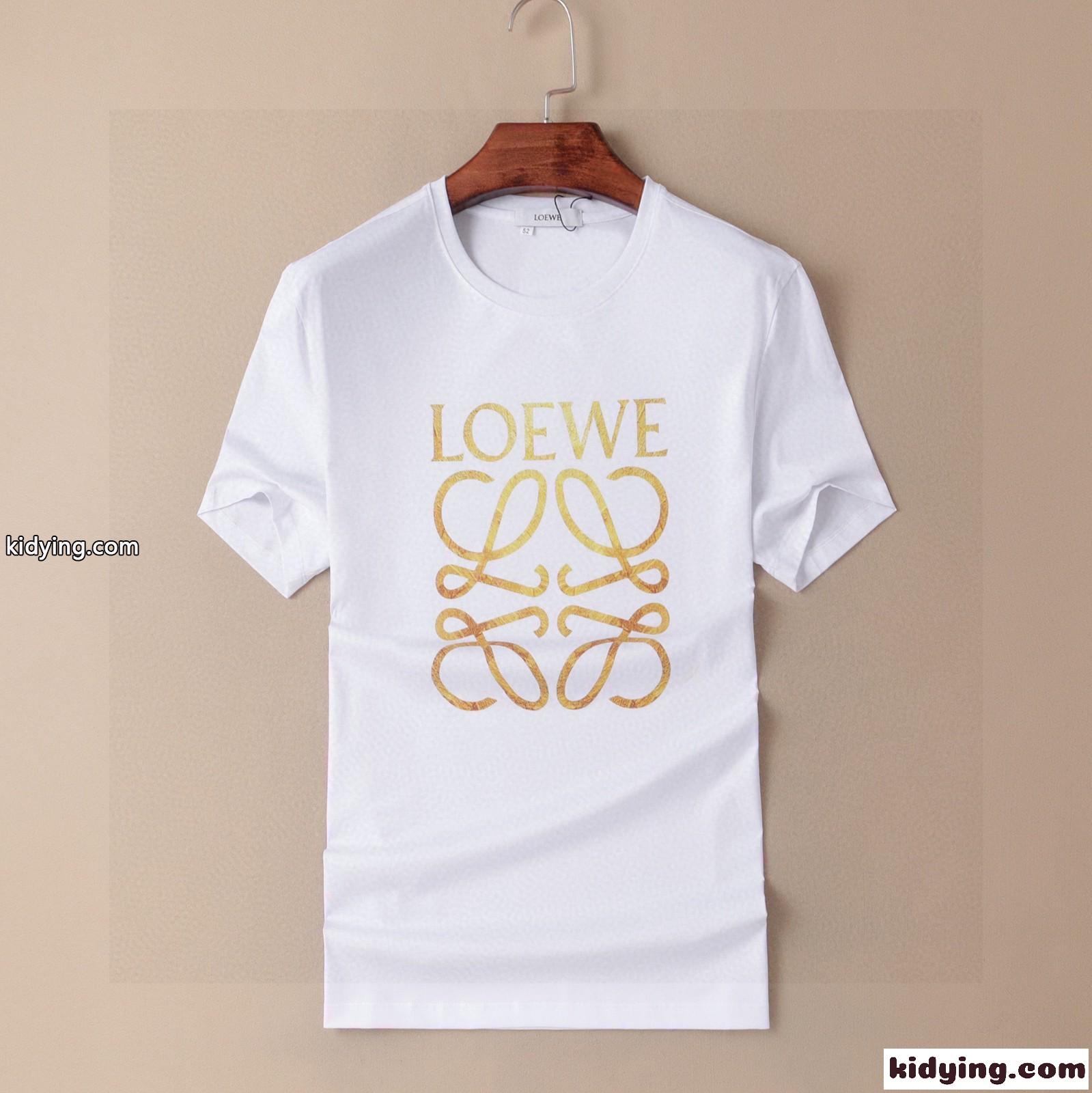 ベーシック クルーネック ロゴ 快適 ロエベ tシャツ コピー 半袖 春夏 おしゃれ 柔らかい-4