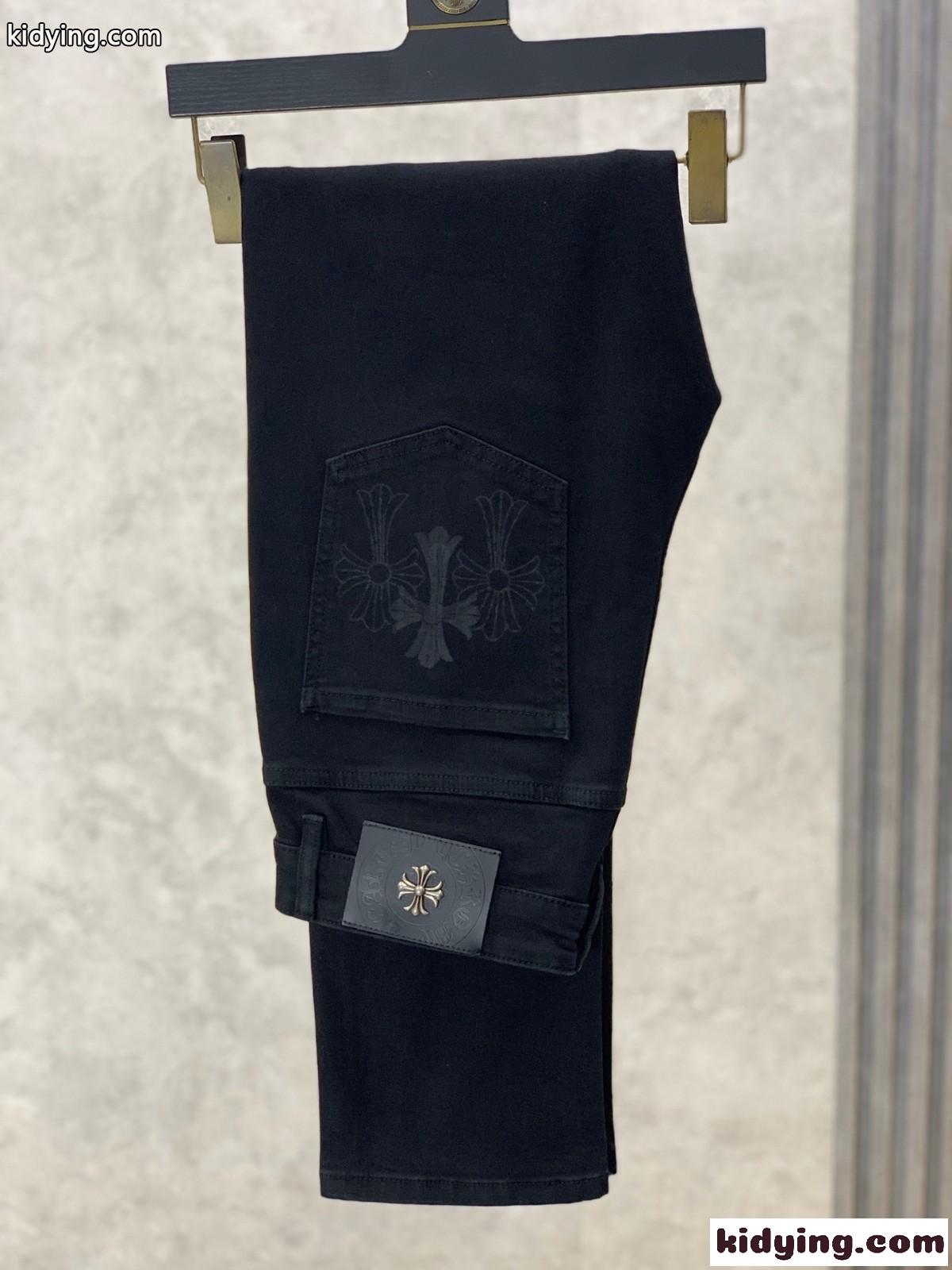 シンプル クロムハーツ ジーンズ コピー メンズ 合わせやすい デニムパンツ-3