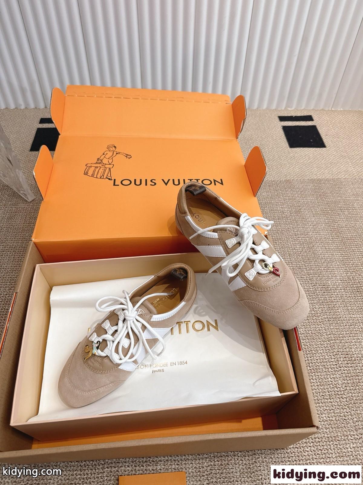 人気新作～LV スニーカリーナ ルイ・ヴィトン スニーカー スーパーコピー スエード-2