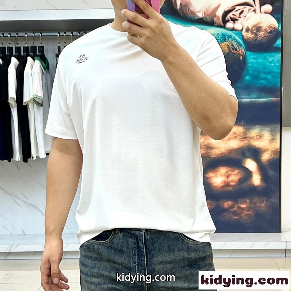 シンプル ロゴ入り 半袖Tシャツ グッチ Tシャツ コピー コットン ホワイト-1