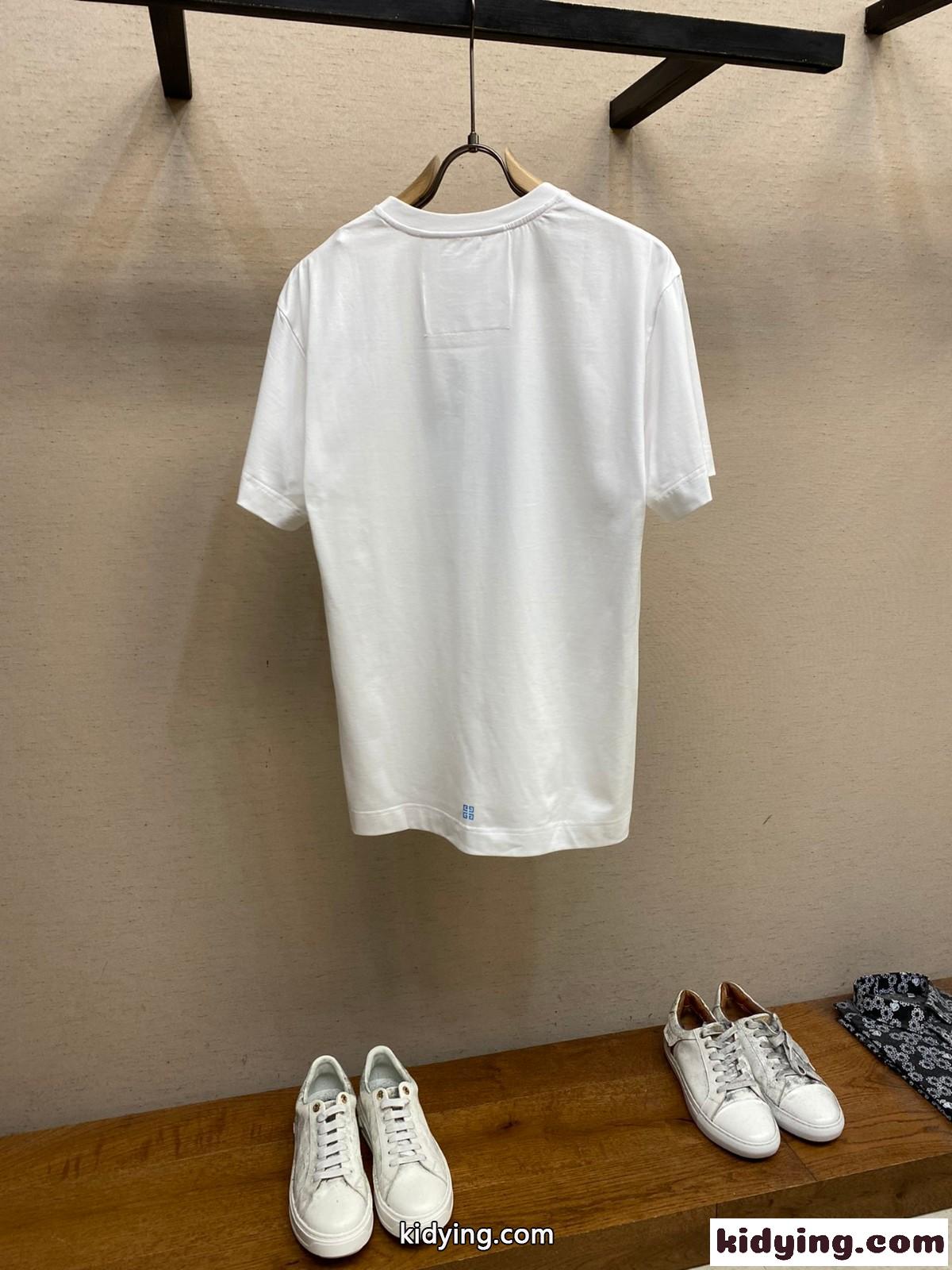 人気 ベーシック クルーネック プリント ジバンシィ Tシャツ コピー 半袖 トップス-2