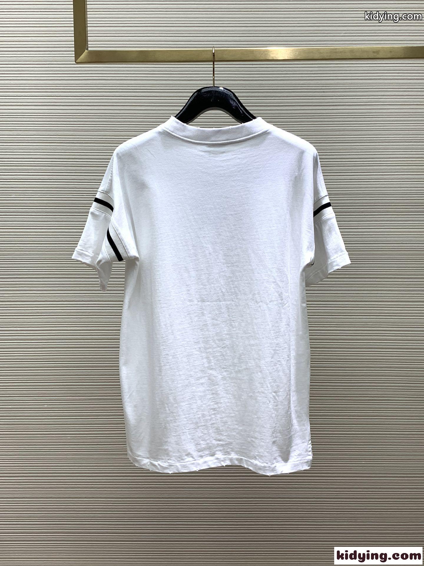 人気 カジュアル ロゴ 半袖Tシャツ クリスチャン・ディオール Tシャツ コピー ホワイト-4