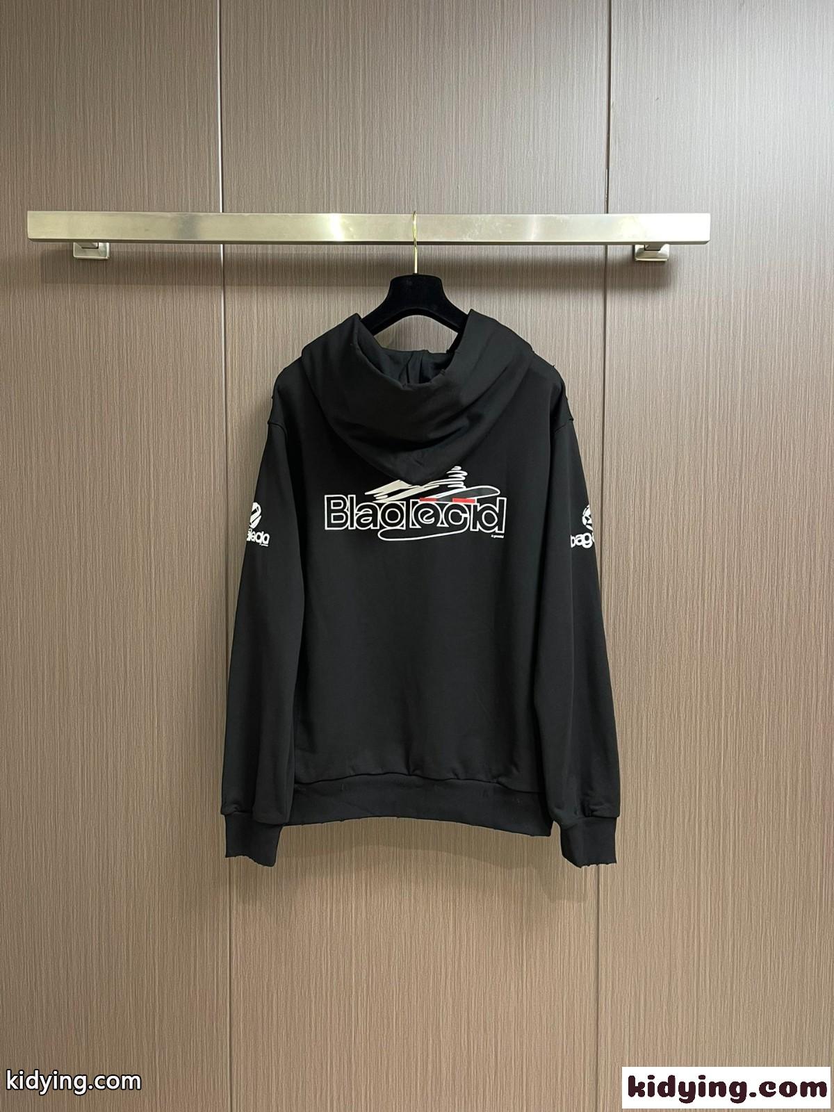 バレンシアガ パーカー コピー AI GENERATED HOODIE オーバーサイズ ユニセックス ブラック-2