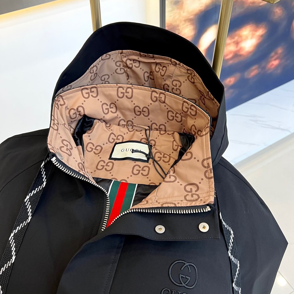 定番 カジュアル グッチ ジャケット コピー メンズ ブルゾン フード付き-1