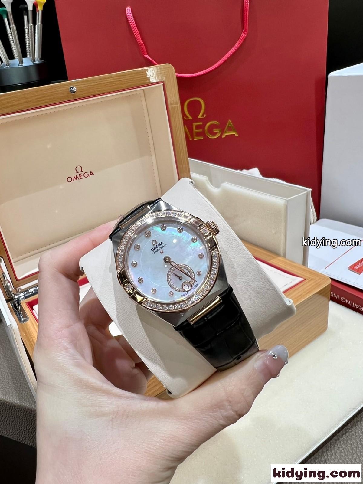 エレガント 上品 ウォッチ 34mm レディース オメガ 時計 コピー 腕時計 おしゃれ 人気-0