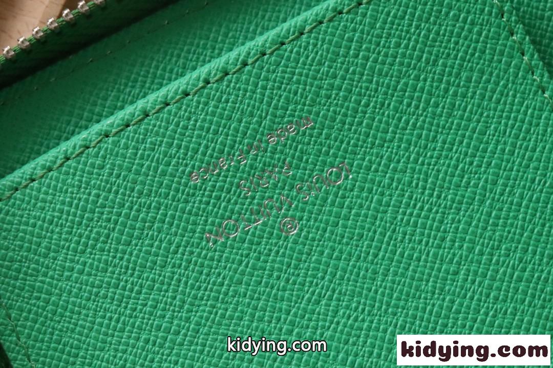 LV&ジッピーウォレット・ヴェルティカル ルイヴィトン 財布 コピー 長財布 グリーン-4