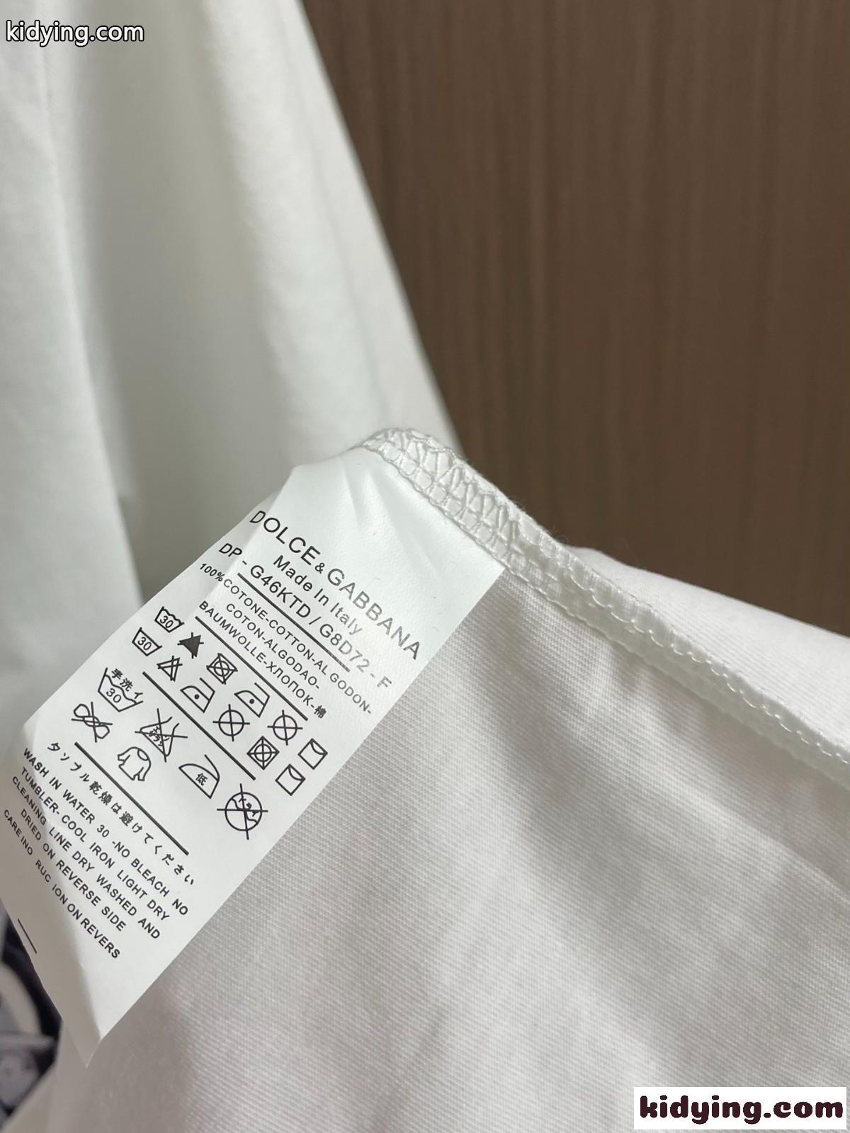 Vespaプリント クルーネック 半袖Tシャツ ドルチェ&ガッバーナ Tシャツ コピー コットン-3