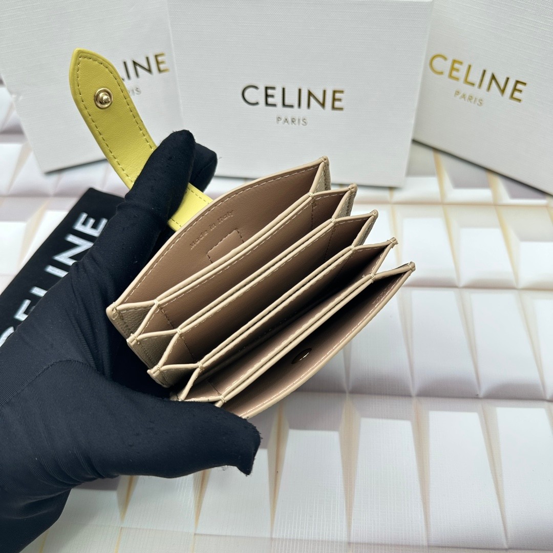 セリーヌ CELINE アコーディオン カードホルダー 偽物 人気 ロゴ-3