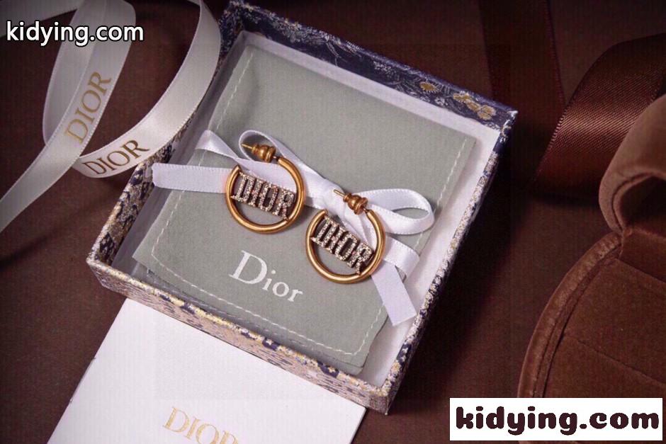 DIORロゴ フープピアス クリスチャン・ディオール イヤリング 偽物-4