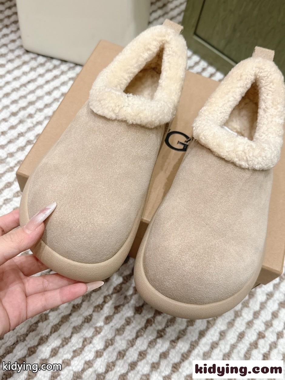 人気 合わせやすい UGG アグ ムートン スリッポン スーパーコピー ふわふわ-4