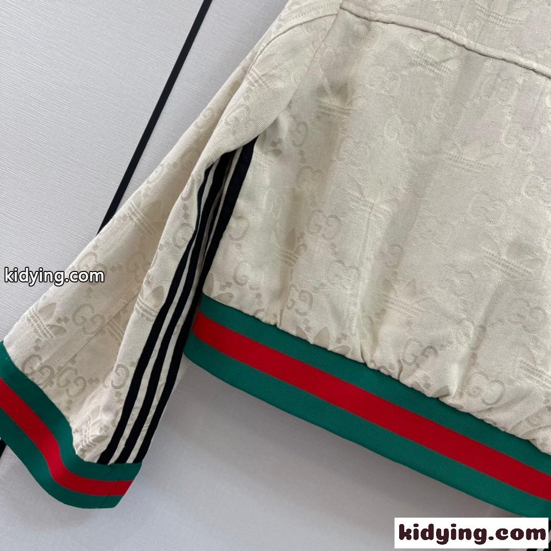 adidas x Gucci ウェブ ストライプ カジュアル お洒落 グッチ ジャケット コピー 長袖-4