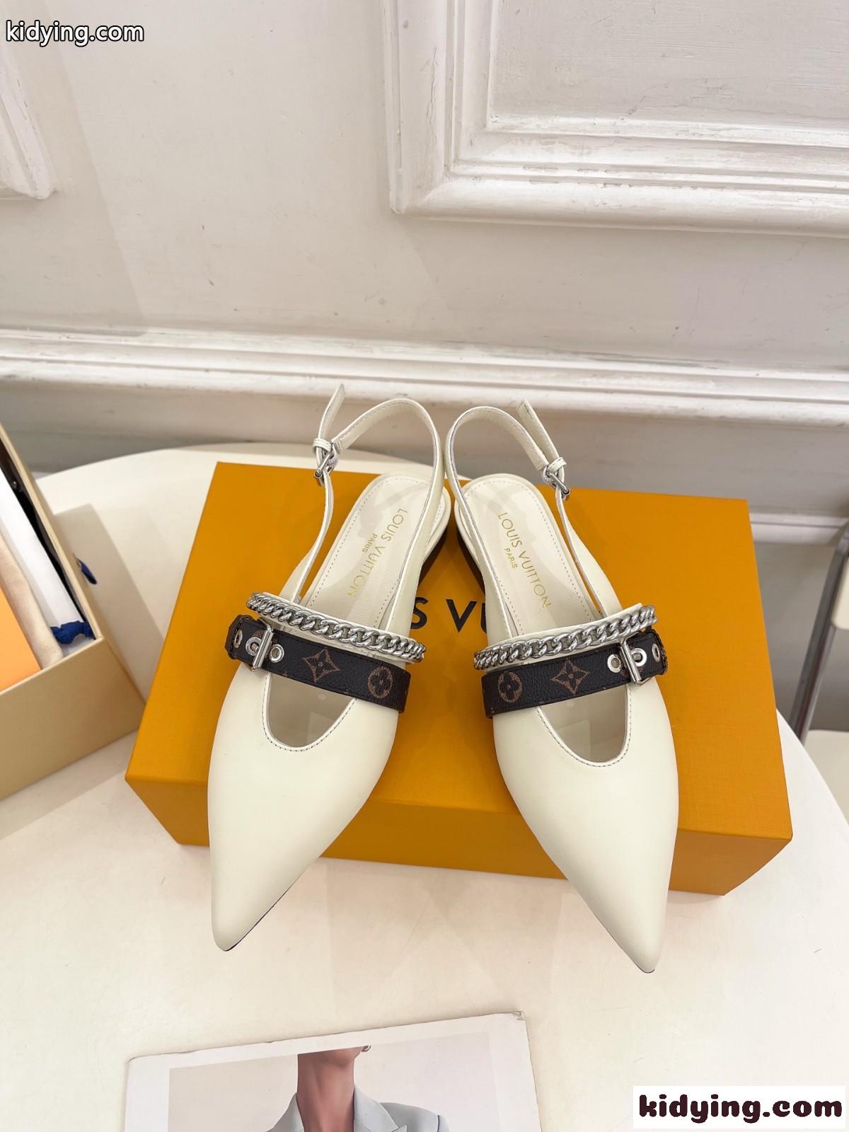 LV バイブ バレリーナ ルイ・ヴィトン シューズ スーパーコピー ホワイト-1