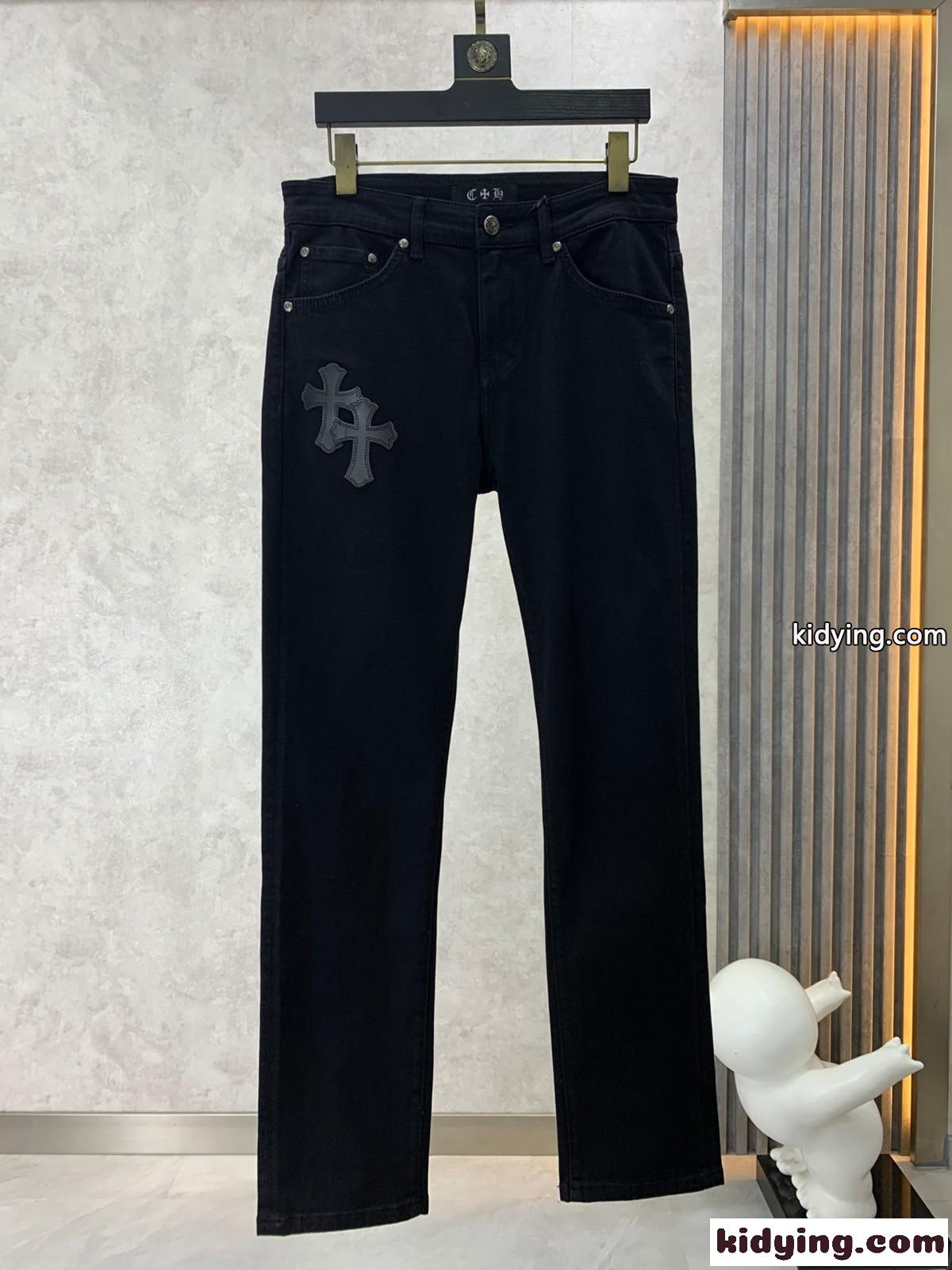 シンプル クロムハーツ ジーンズ コピー メンズ 合わせやすい デニムパンツ-0