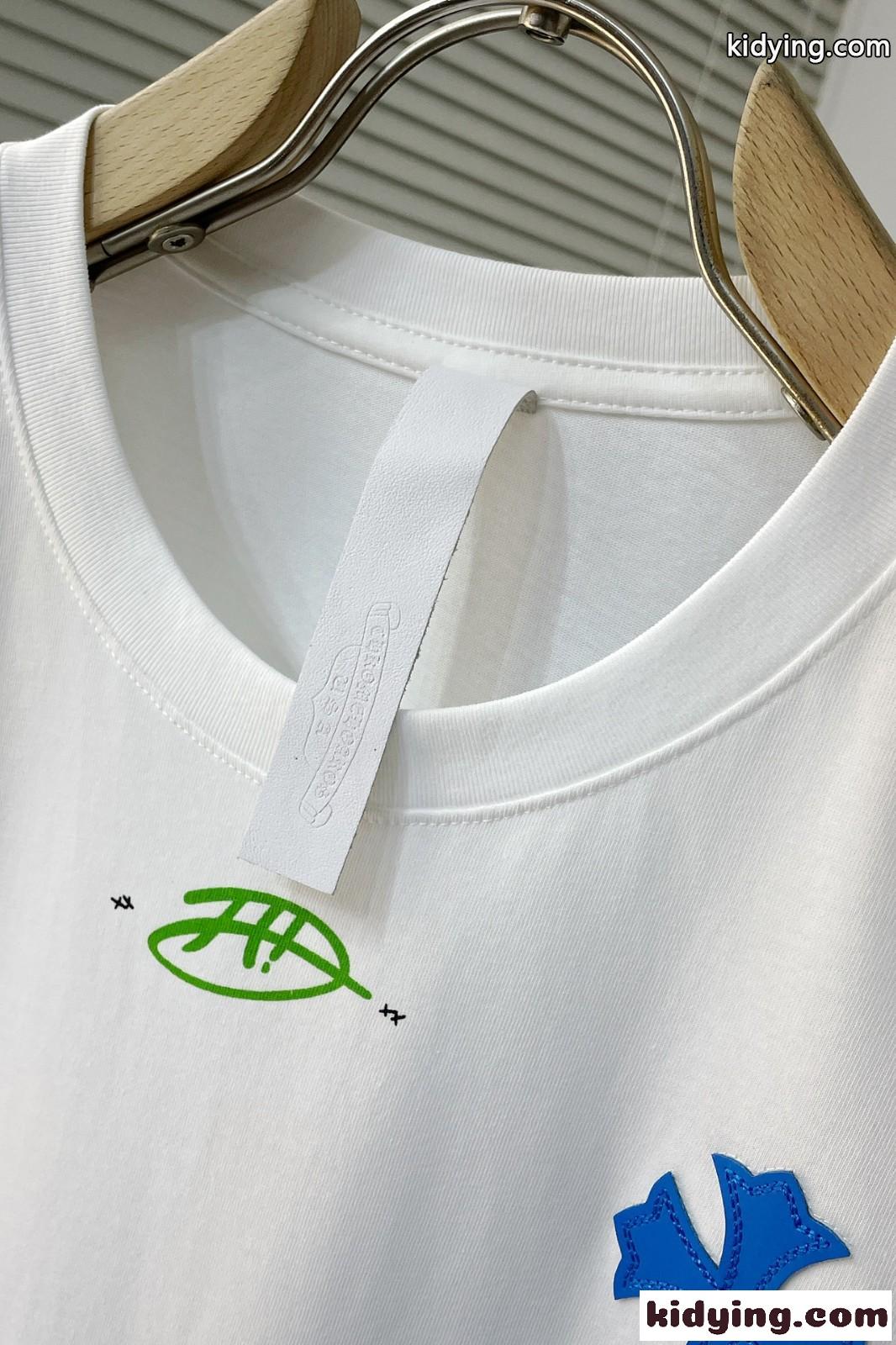 マルチ クロスパッチ クルーネック 半袖Tシャツ クロムハーツ Tシャツ 偽物-4