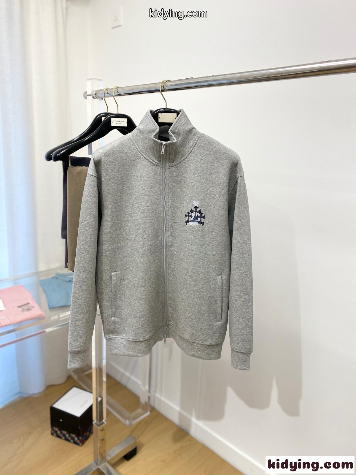 クロムハーツ ジャケット コピー カジュアル 合わせやすい トラックジャケット グレー-0