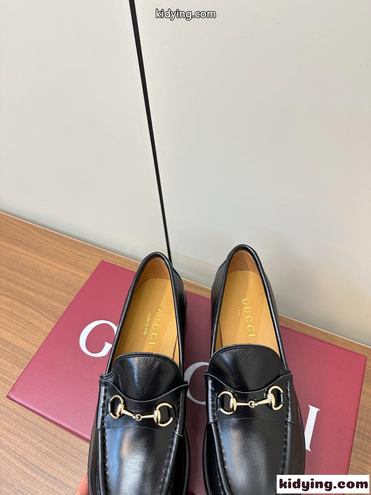 GUCCI ホースビット ウィメンズ プラットフォーム ローファー グッチ スーパーコピー ブラック-4