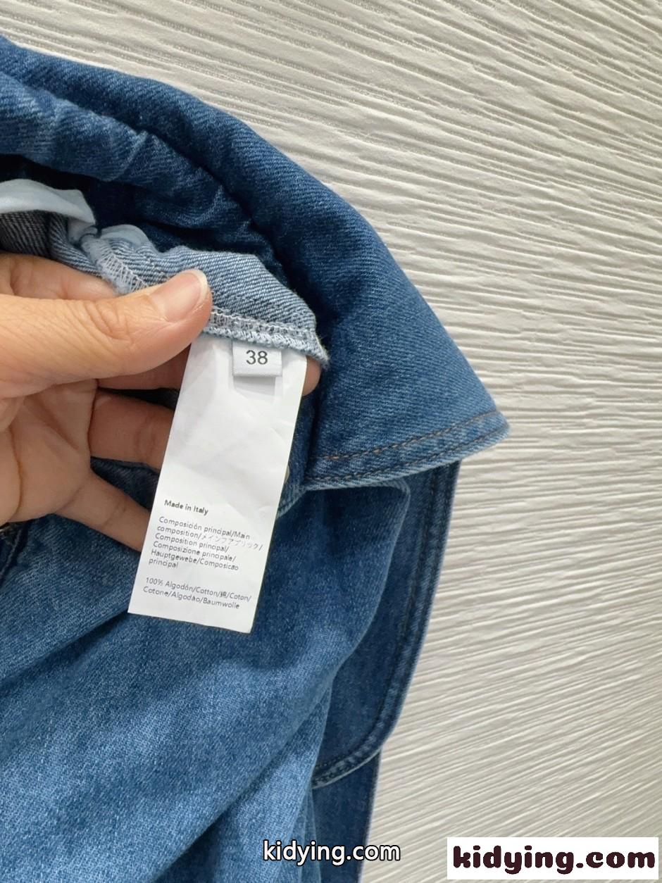 お洒落 合わせやすい ベルテッド デニムパンツ ロエベ ジーンズ コピー-3