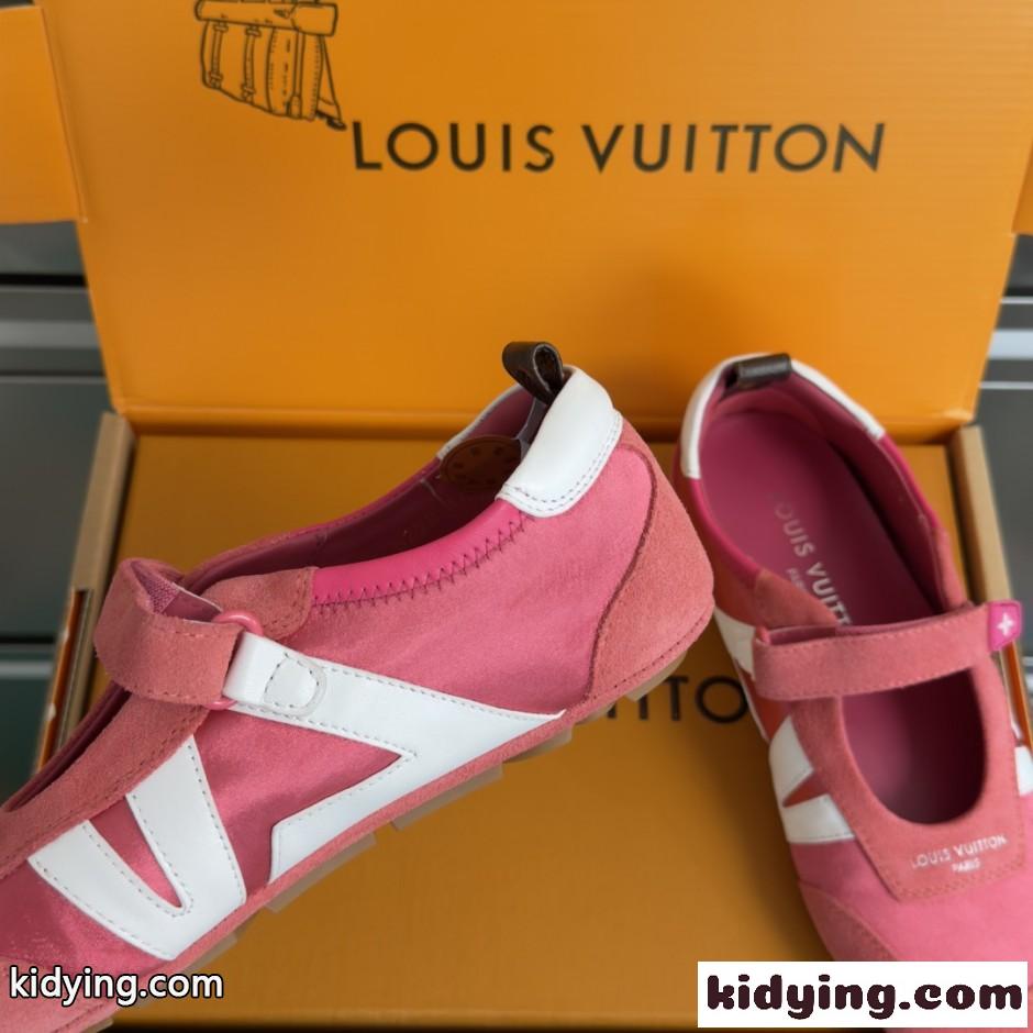 ルイ・ヴィトン LV スニーカリーナ メリージェーン スーパーコピー レディースシューズ ピンク-1