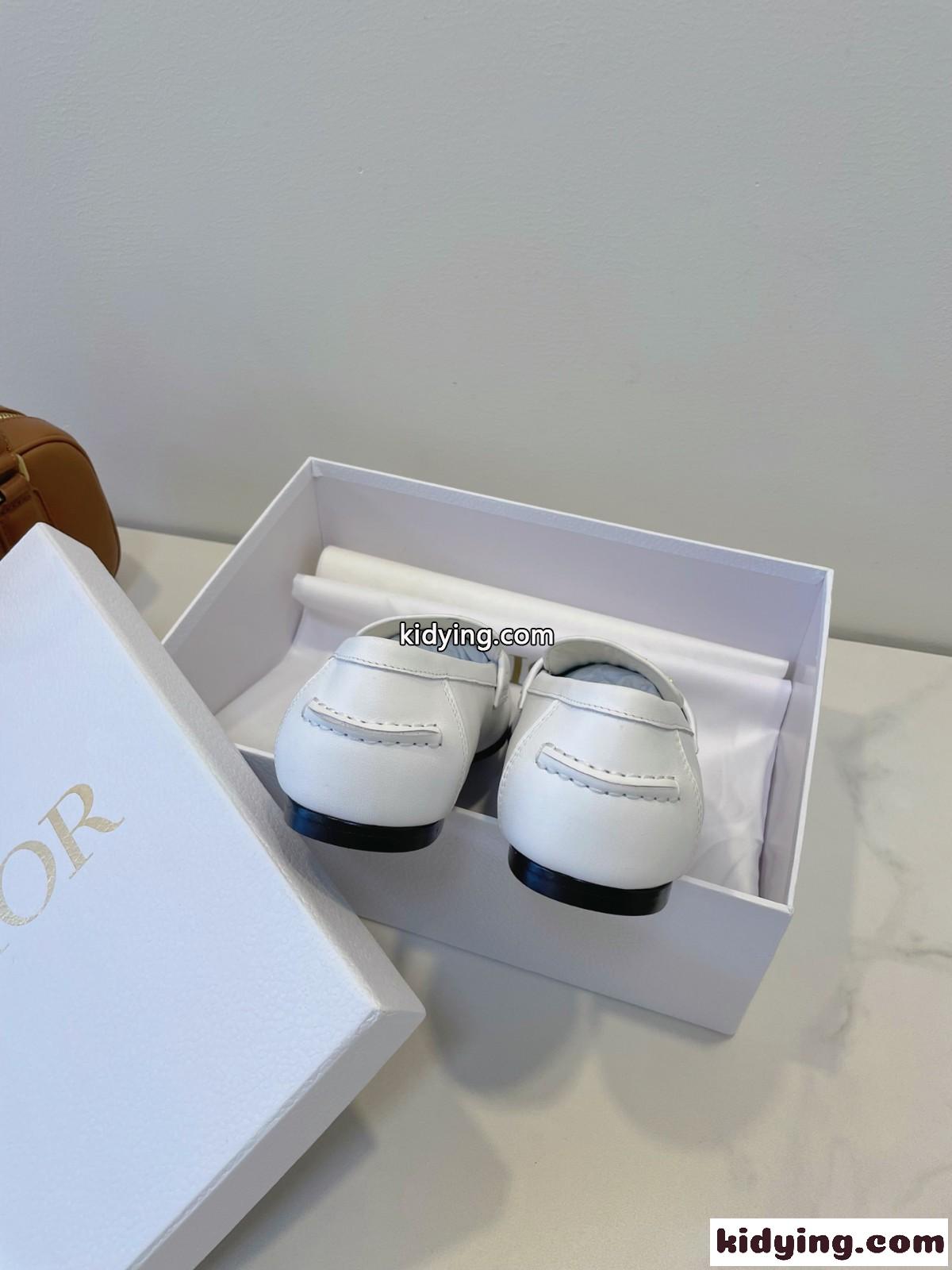 人気 エレガント Dior Boy ローファー クリスチャン・ディオール シューズ コピー ホワイト-1