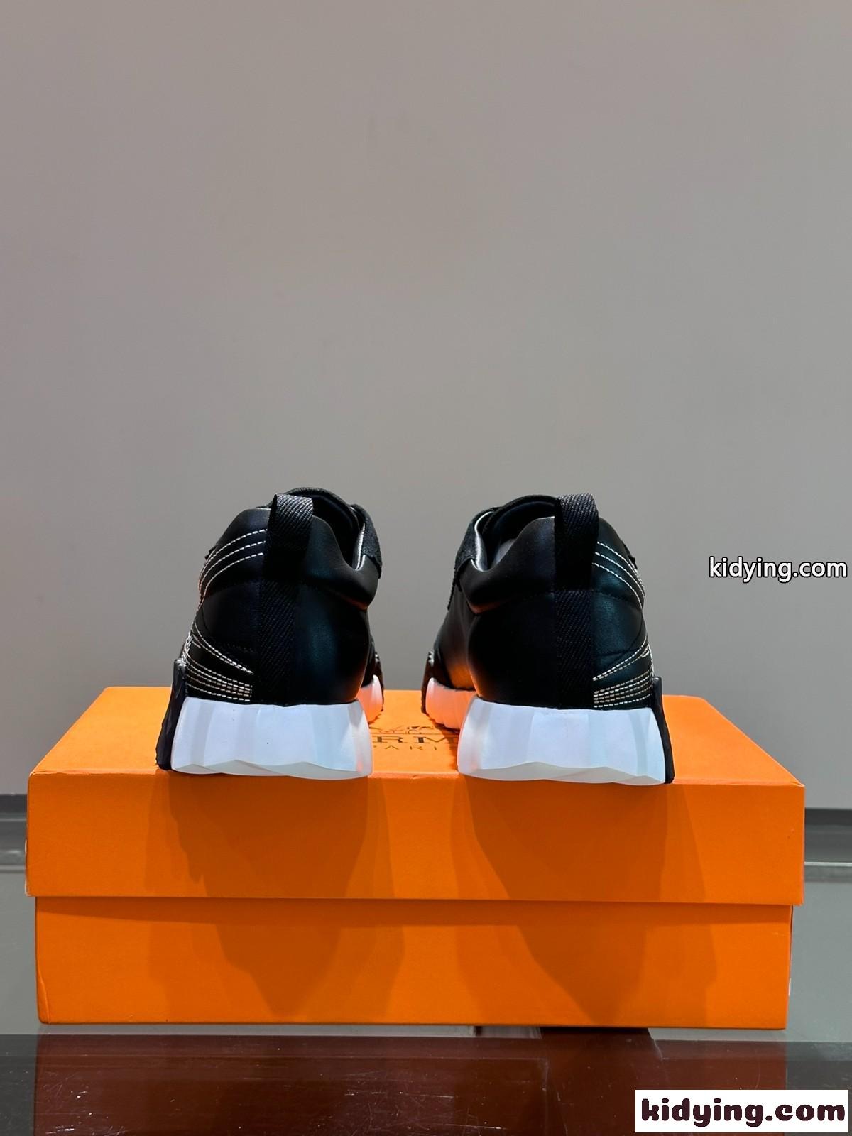 大人気 HERMES バウンシング スニーカー エルメス スニーカー コピー ブラック-3
