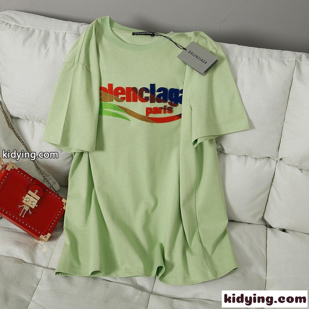 4色あり コットン 着心地いい ロゴ クルーネック ゆったり バレンシアガ 半袖tシャツ コピー トップス おしゃれ-3