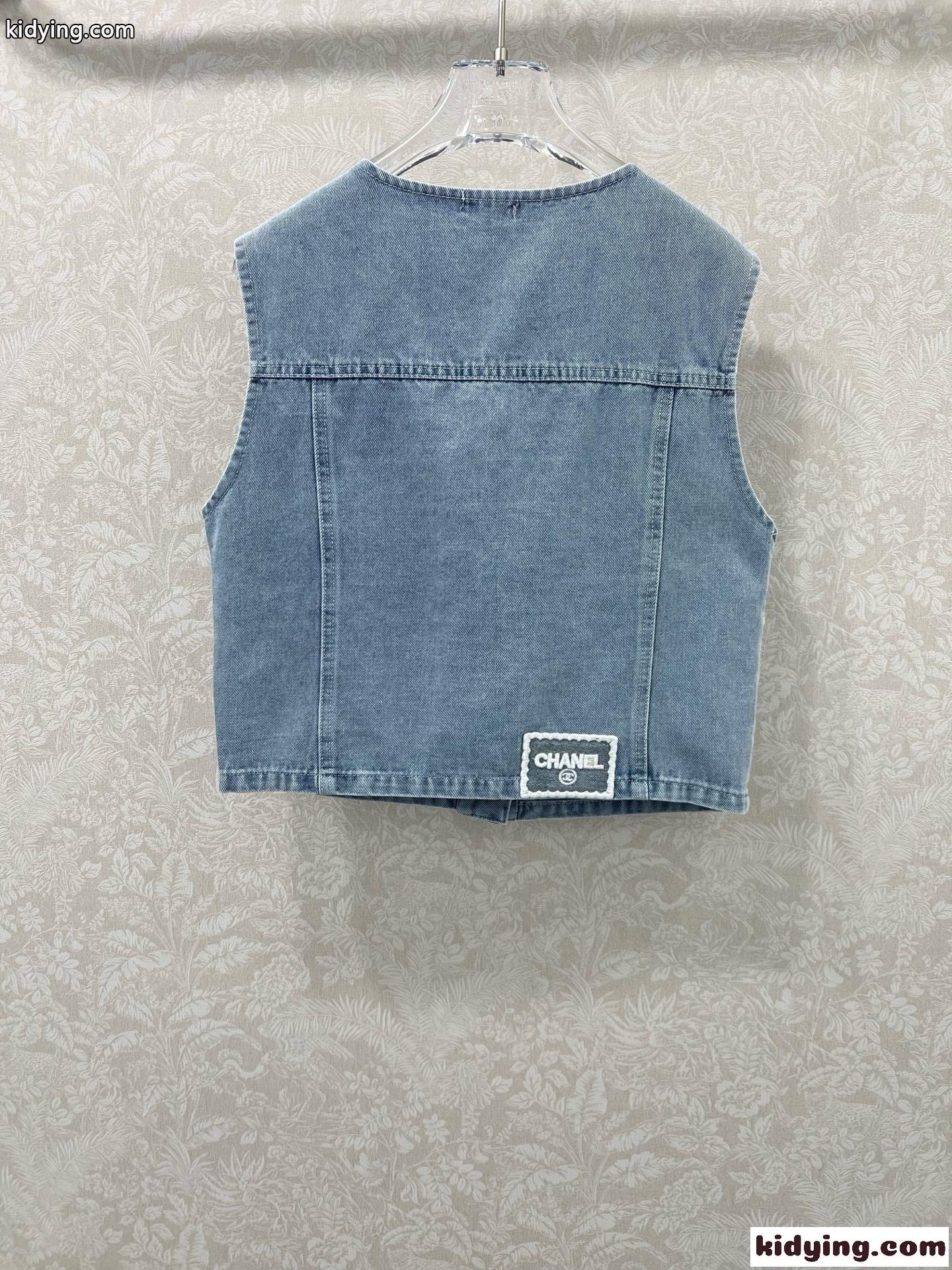 ノースリーブ デニムジャケット シャネル ジャケット コピー レディース-4
