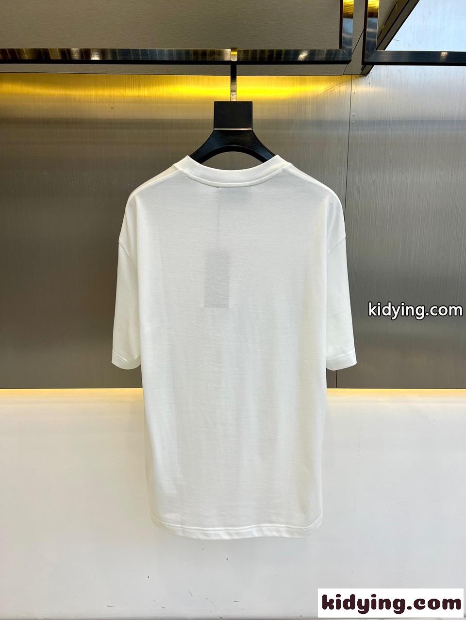 プリント コットンジャージー 半袖Tシャツ グッチ Tシャツ コピー ホワイト-4