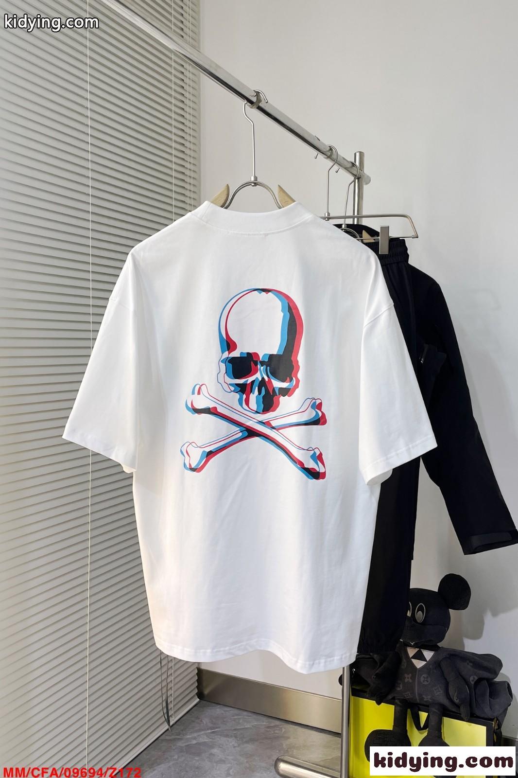 マスターマインド・ジャパン Tシャツ コピー おしゃれ ロゴ クルーネック ホワイト-1