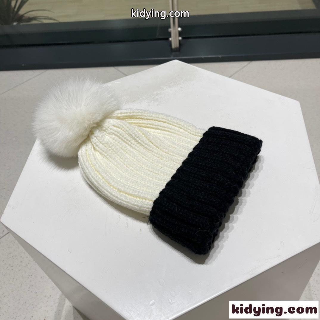ボリュームが可愛い♪ポンポン付き ニットキャップ ルイヴィトン 帽子 コピー-4