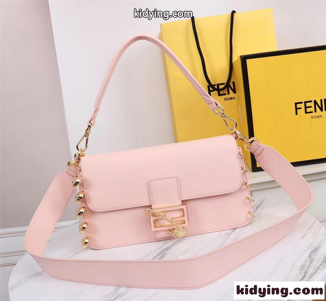 FENDI × VERSACE 可愛い セーフティーピン フェンディ バッグ 人気 コピー 上品 おしゃれ ショルダーバッグ-2