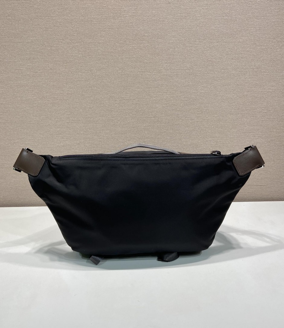 プラダ スピードロック Re-Nylon レザー ショルダーバッグ スーパーコピー 2VH201 ブラック-2