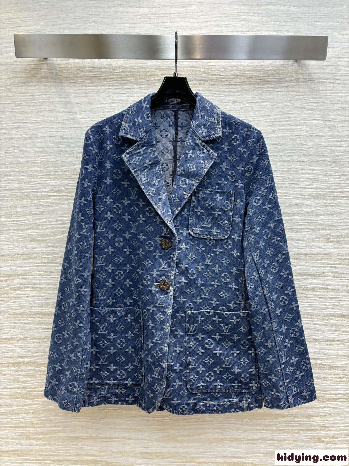 LV x ACモノグラムプレッピーブレザー ルイヴィトン ジャケット コピー デニムジャケット-0