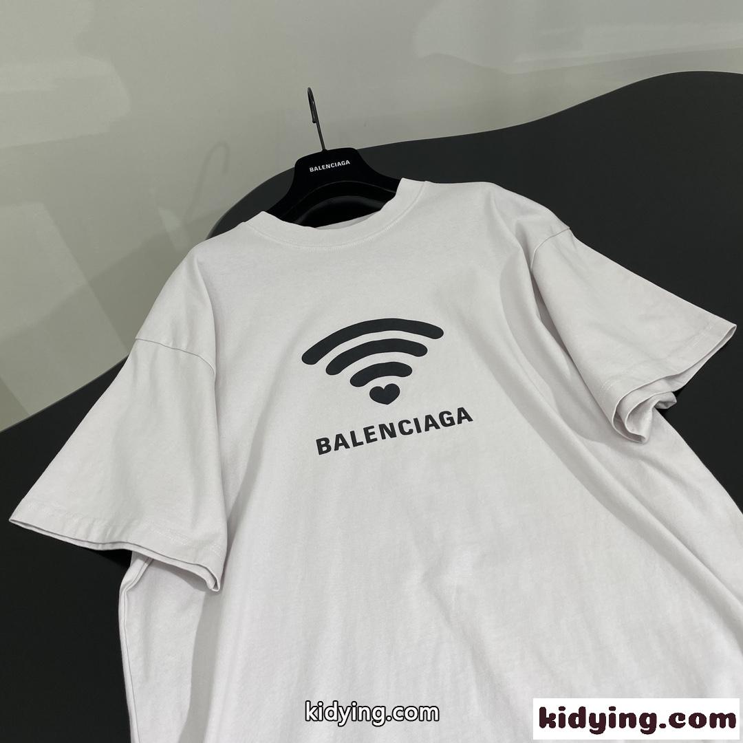 カジュアル バレンシアガ 半袖Tシャツ コピー オーバーサイズ Tシャツ ユニセックス ホワイト-3