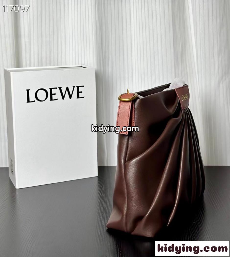大人気 新作 LOEWE ドレープ トートバッグ ロエベ スーパーコピー ダークブラウン-0